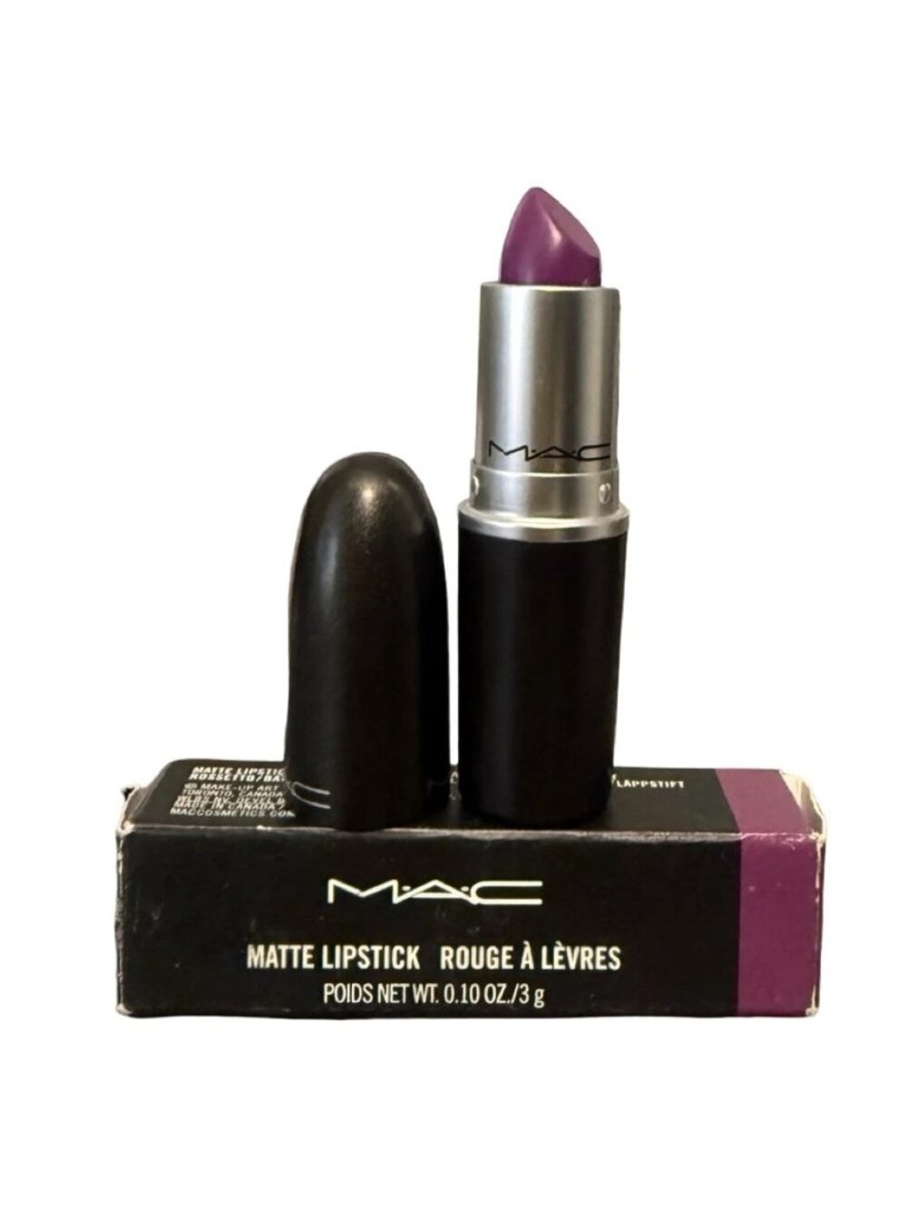 Mac Matte Lipstick HEROINE 604 Full Size 3 g / 0.1 Oz. New